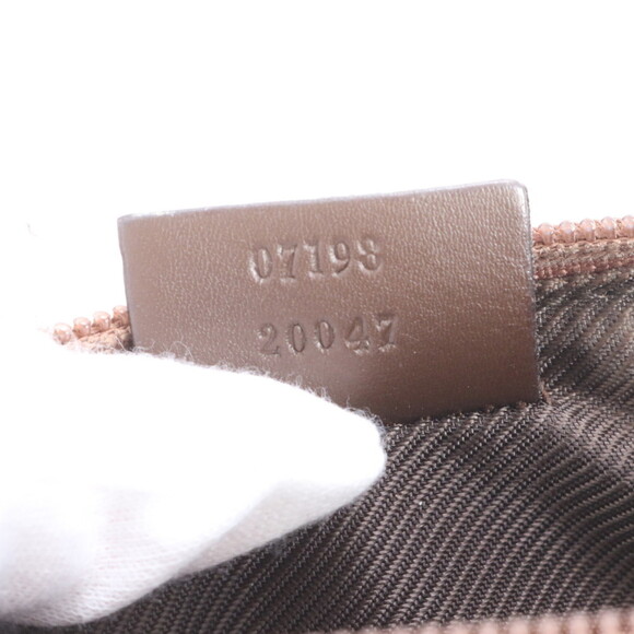 Gucci GG Canvas 07198 Leather Handbag Tote Brown Women's - Picture 10 of 10